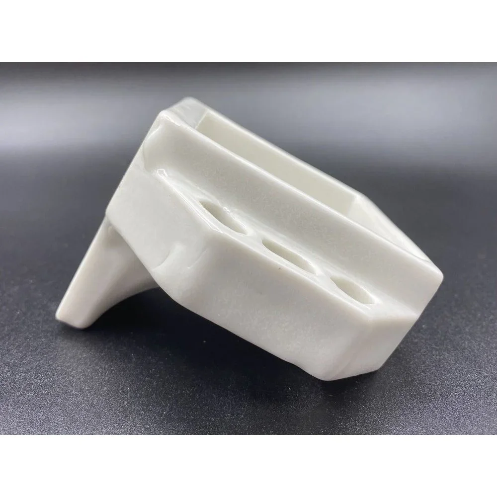 Antique White Porcelain Ceramic Soap Dish Bath Shower Tooth Brush Tray